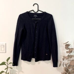 Navy cashmere cardigan